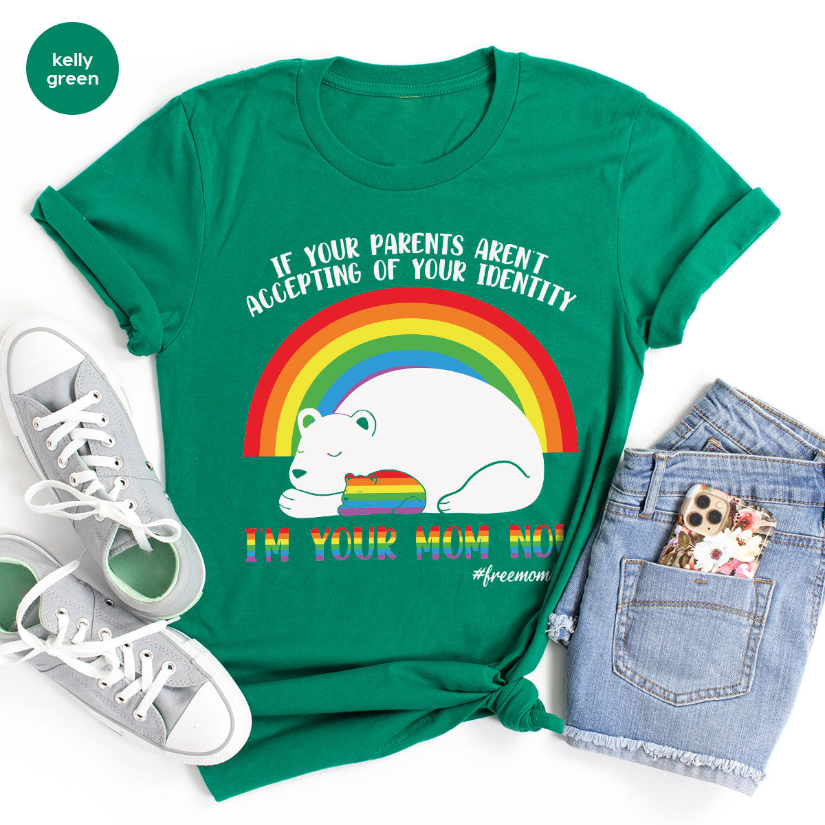 I'm Your Mom Now T-Shirt, Cute LGBT Glory Tee product image 103