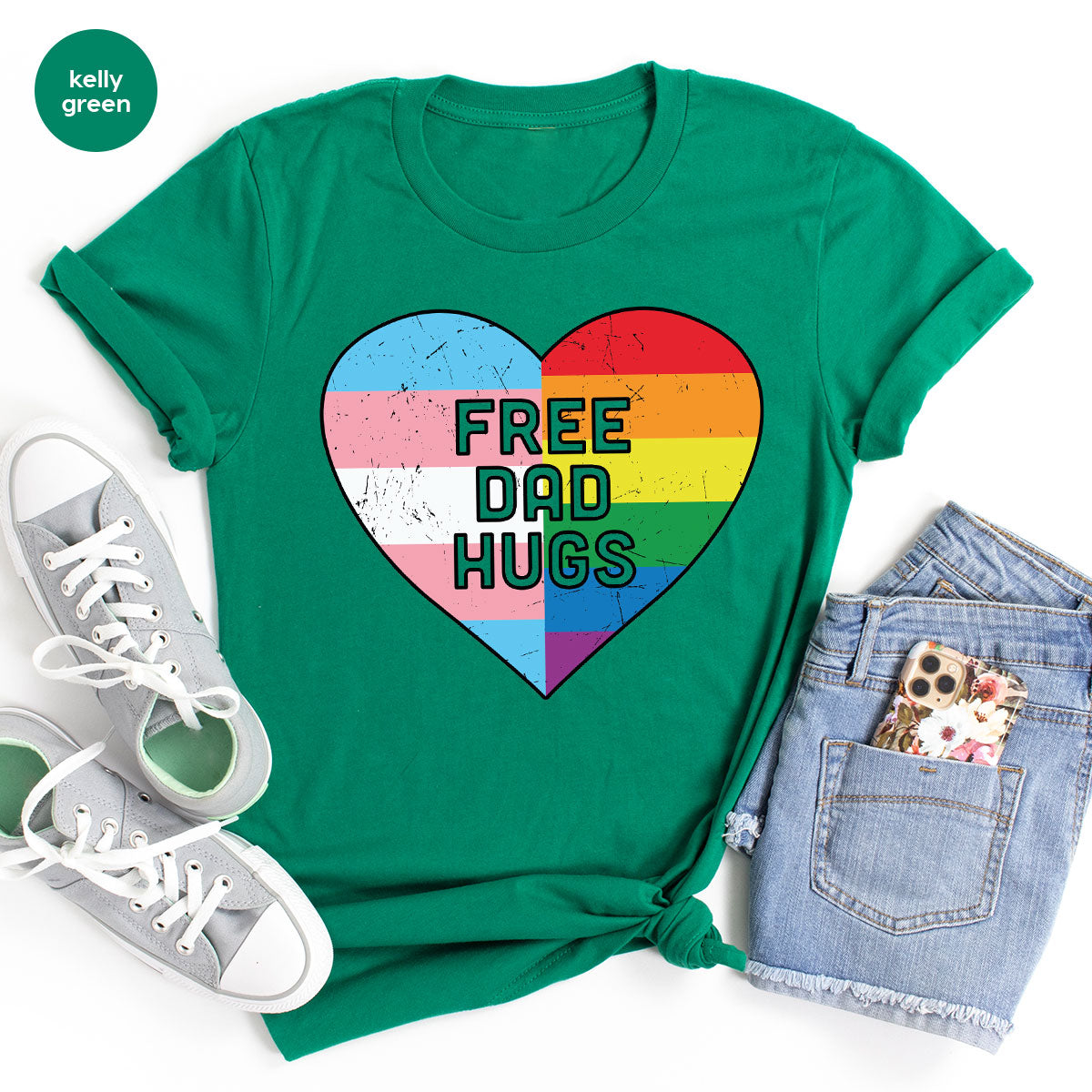 Free Dad Hugs Shirt, LGBT Pride T-Shirt product image 103