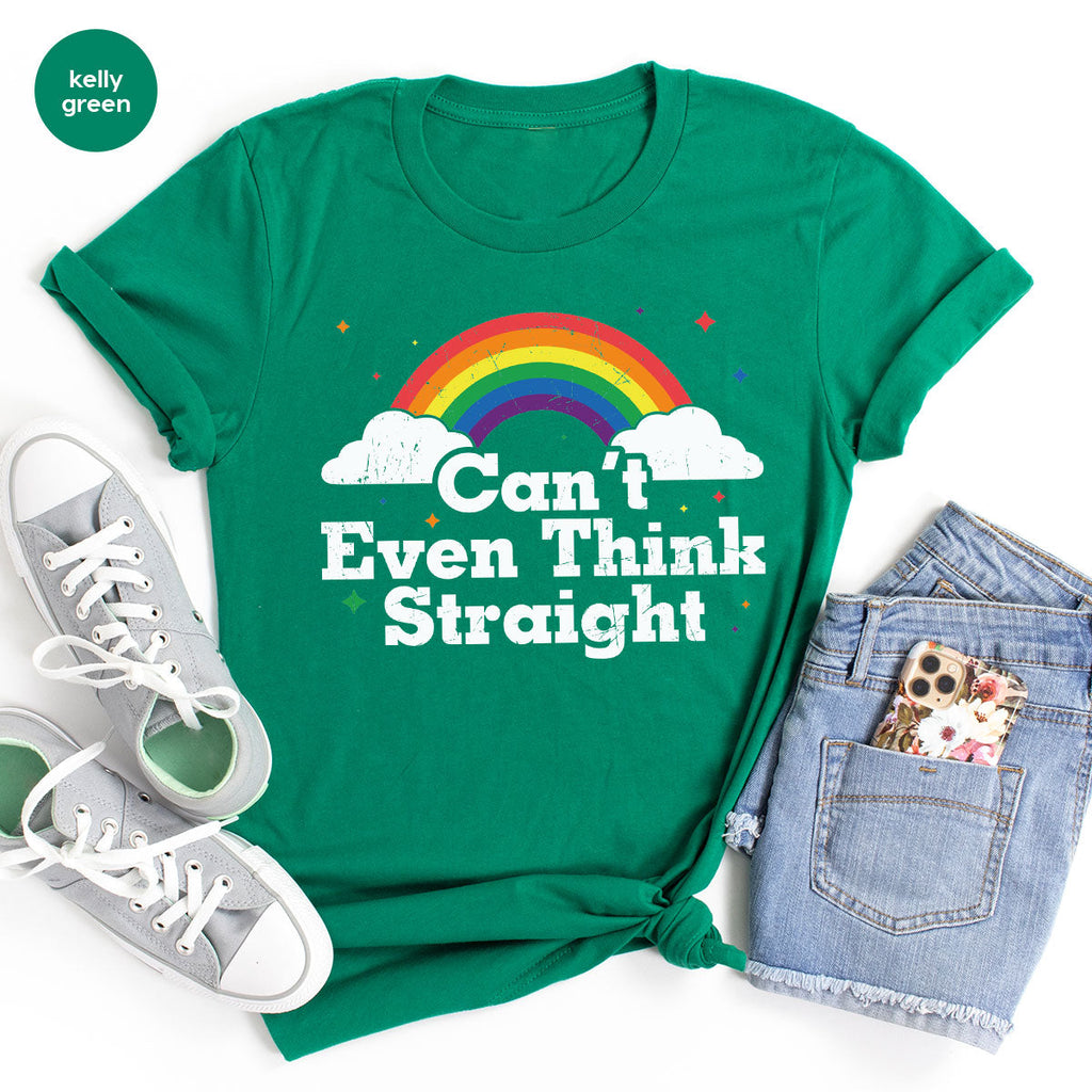 Can I Even Think Straight Shirt, Rainbow T-Shirt, LGBT product image 103