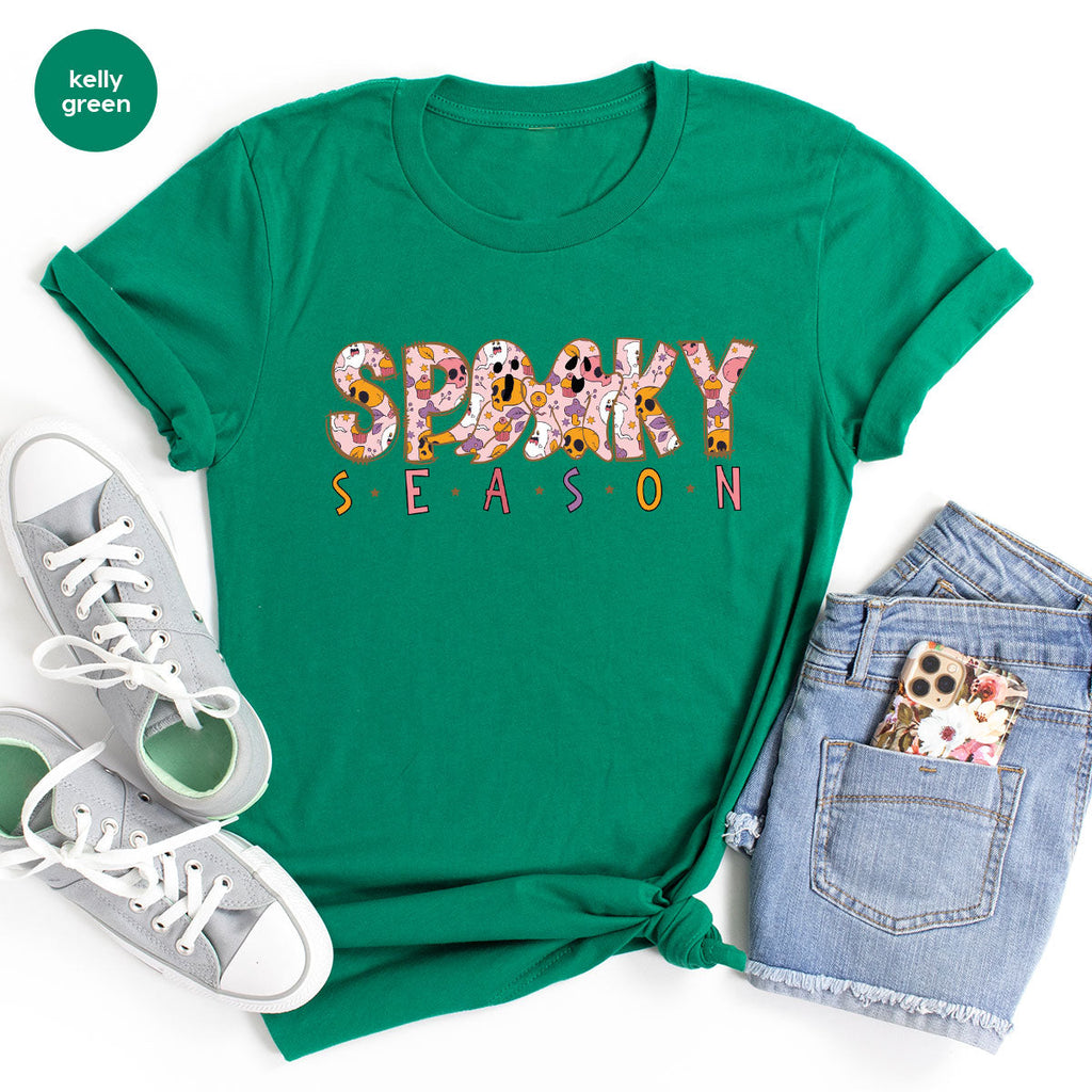 Ghost Graphic Tees, Cute Kid Halloween Shirt, Spooky product image 169