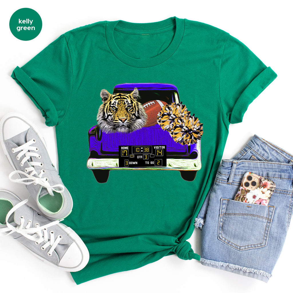 Football Truck Shirt, Tiger Graphic Tees, Mom TShirt, Gifts product image 131