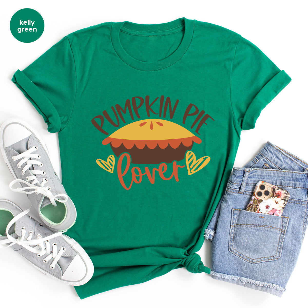 Kids Thanksgiving Shirts, Pumpkin Pie Graphic Tees, Gift product image 126