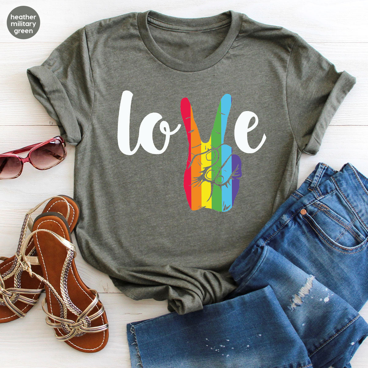 LGBT Love Shirt, Victory T-Shirt, Pride Tee, Glory product image 98
