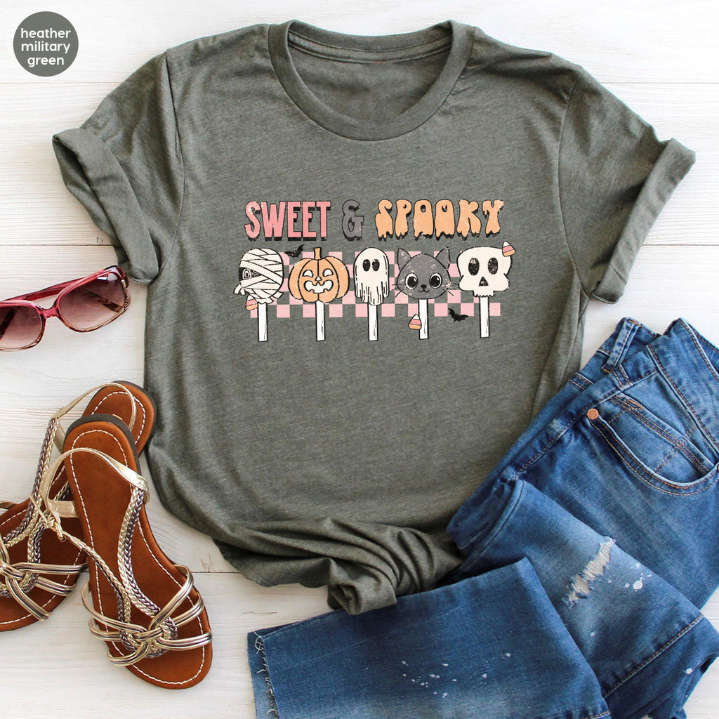 Retro Pumpkin T Shirt, Vintage Cat T-Shirt, Sweet Toddler product image 160