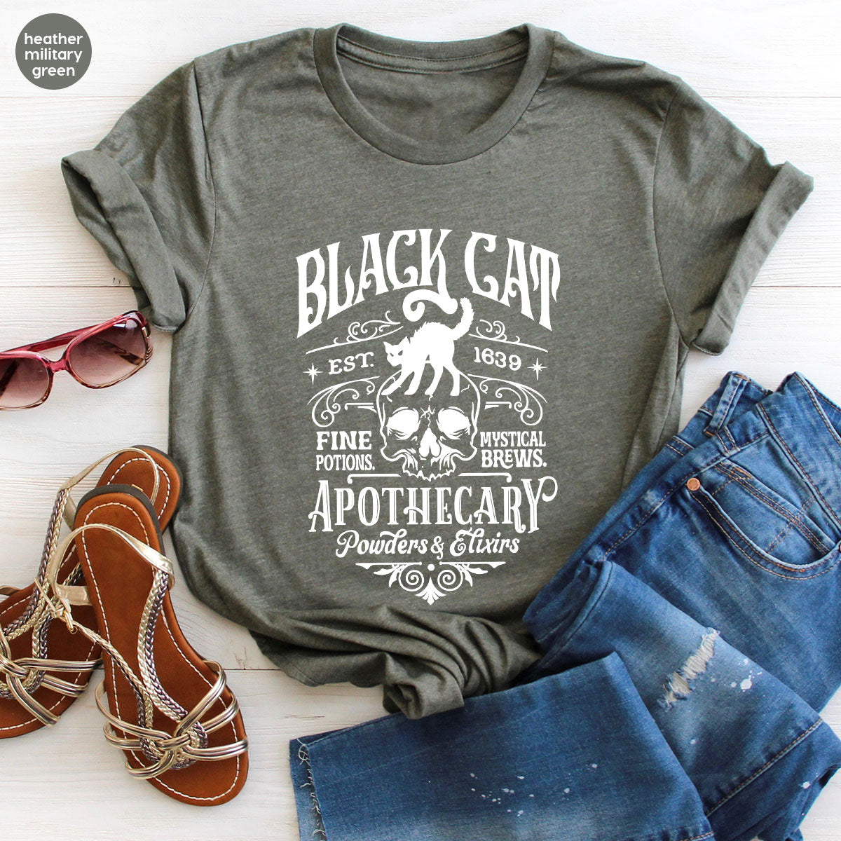Spooky Season Gifts, Halloween Party Toddler T-Shirt, Cat product image 108