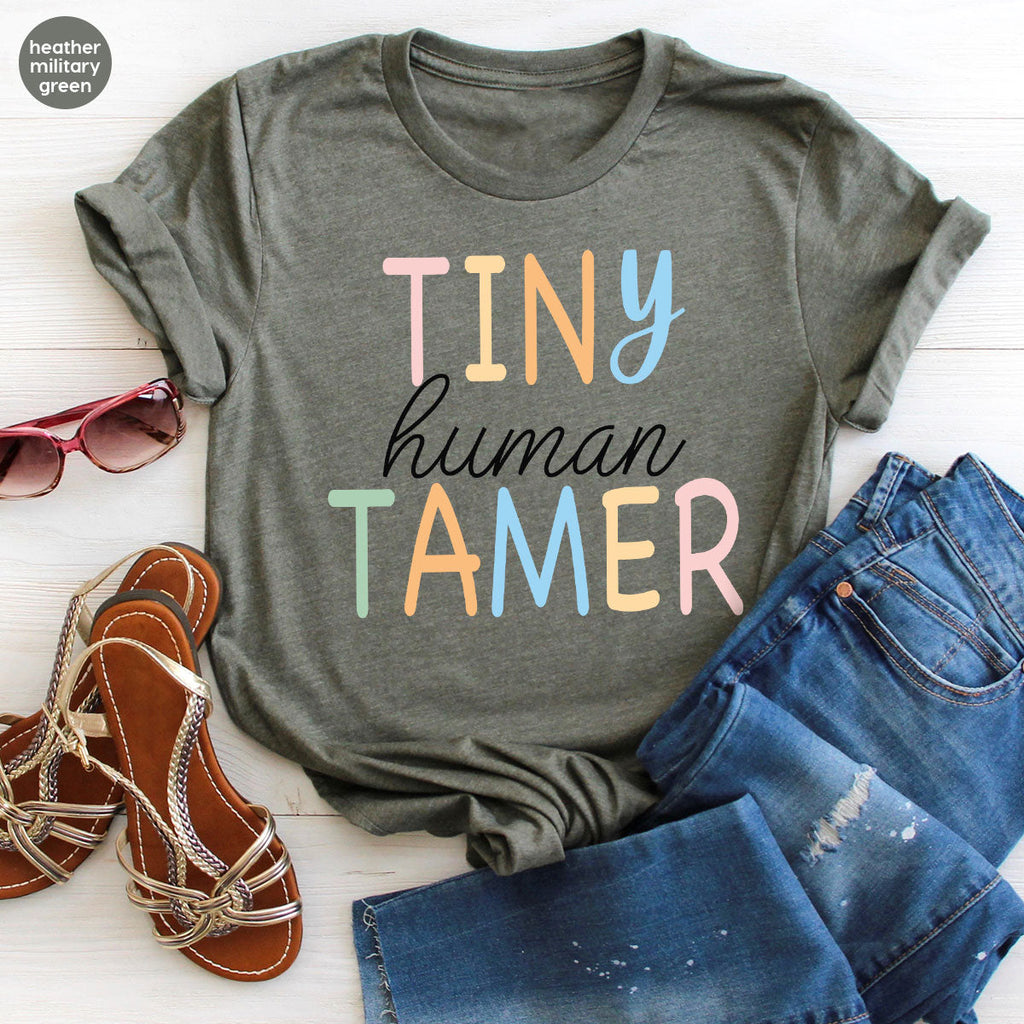 Teacher Shirt, Tiny Human Tamer, Kindergarten Preschool product image 42