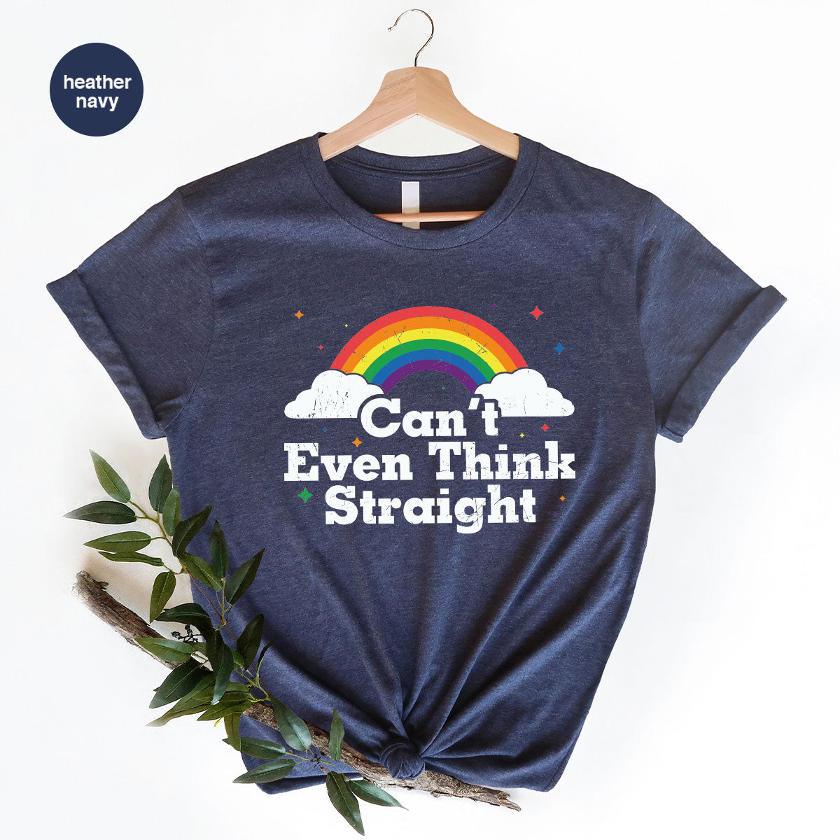 Can I Even Think Straight Shirt, Rainbow T-Shirt, LGBT product image 108