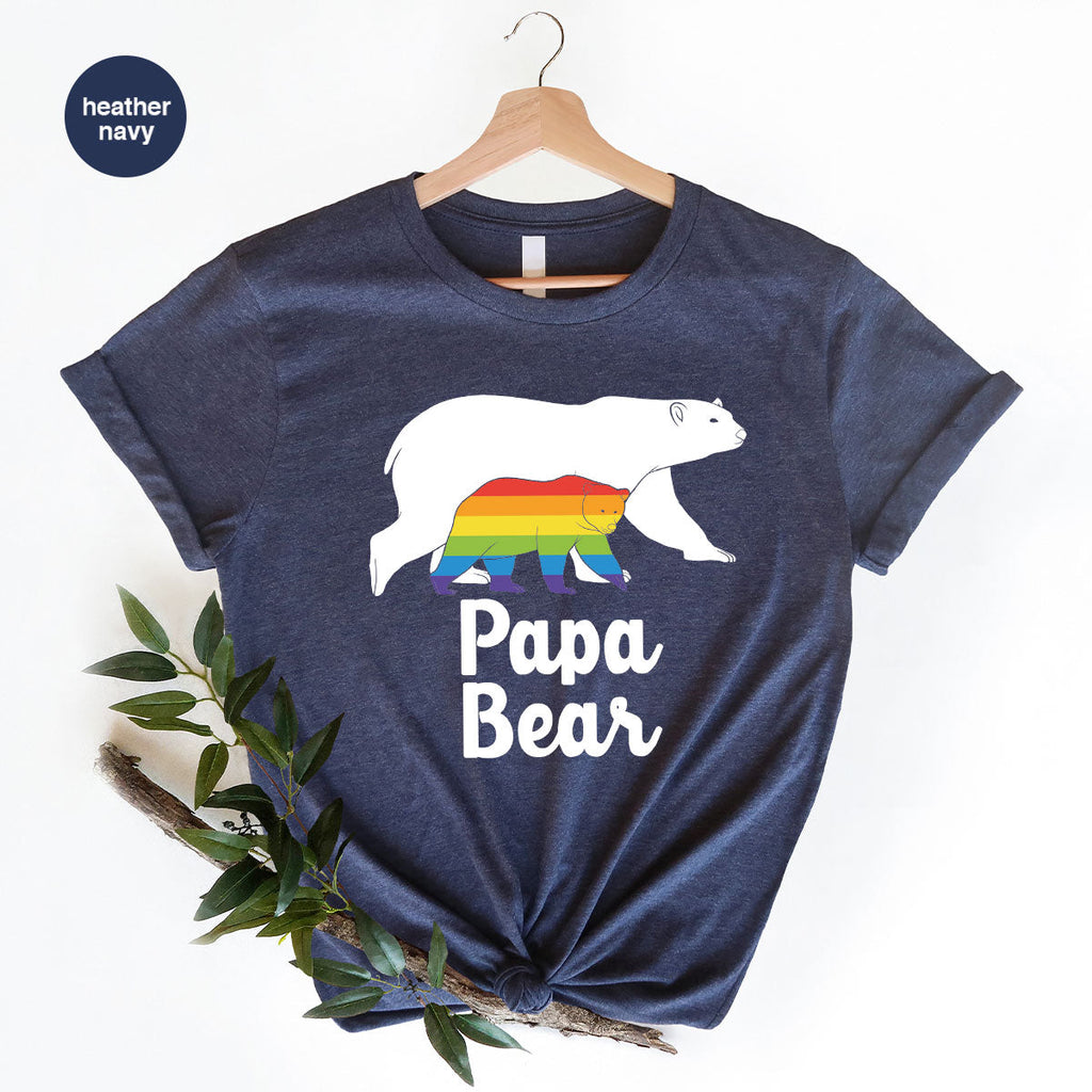 Papa Bear Shirt, T-Shirt, LGBT Rainbow Tee product image 104