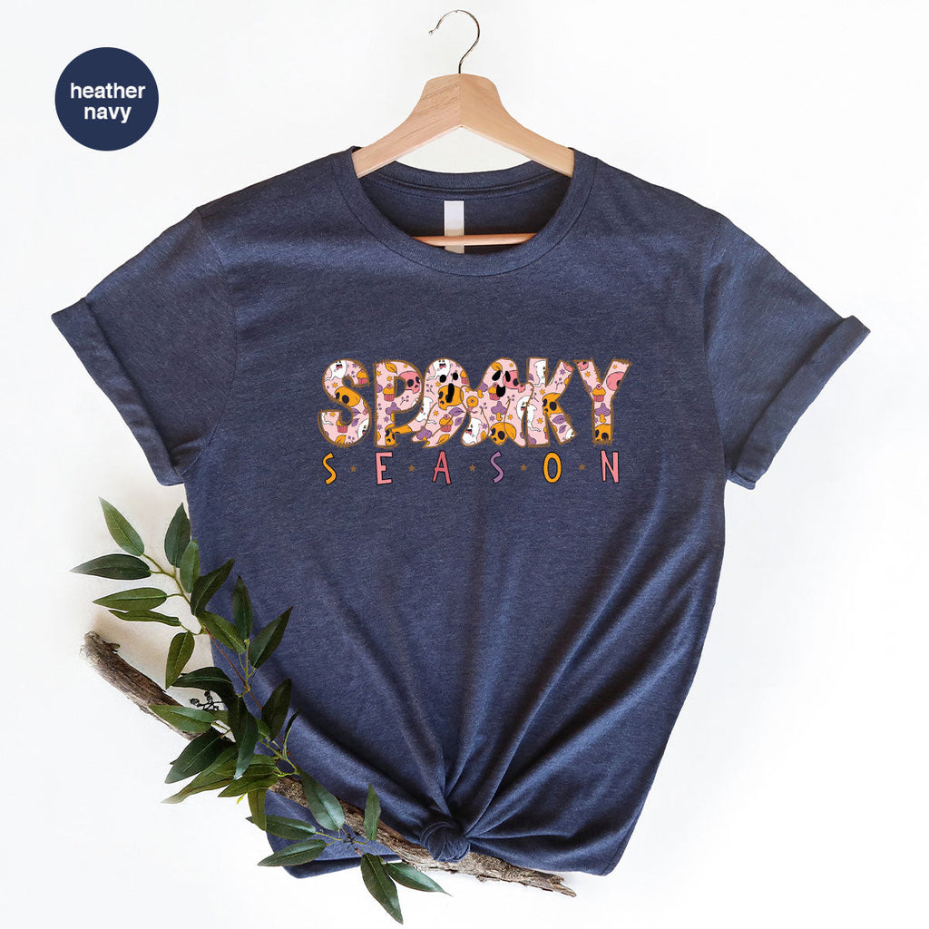 Ghost Graphic Tees, Cute Kid Halloween Shirt, Spooky product image 176