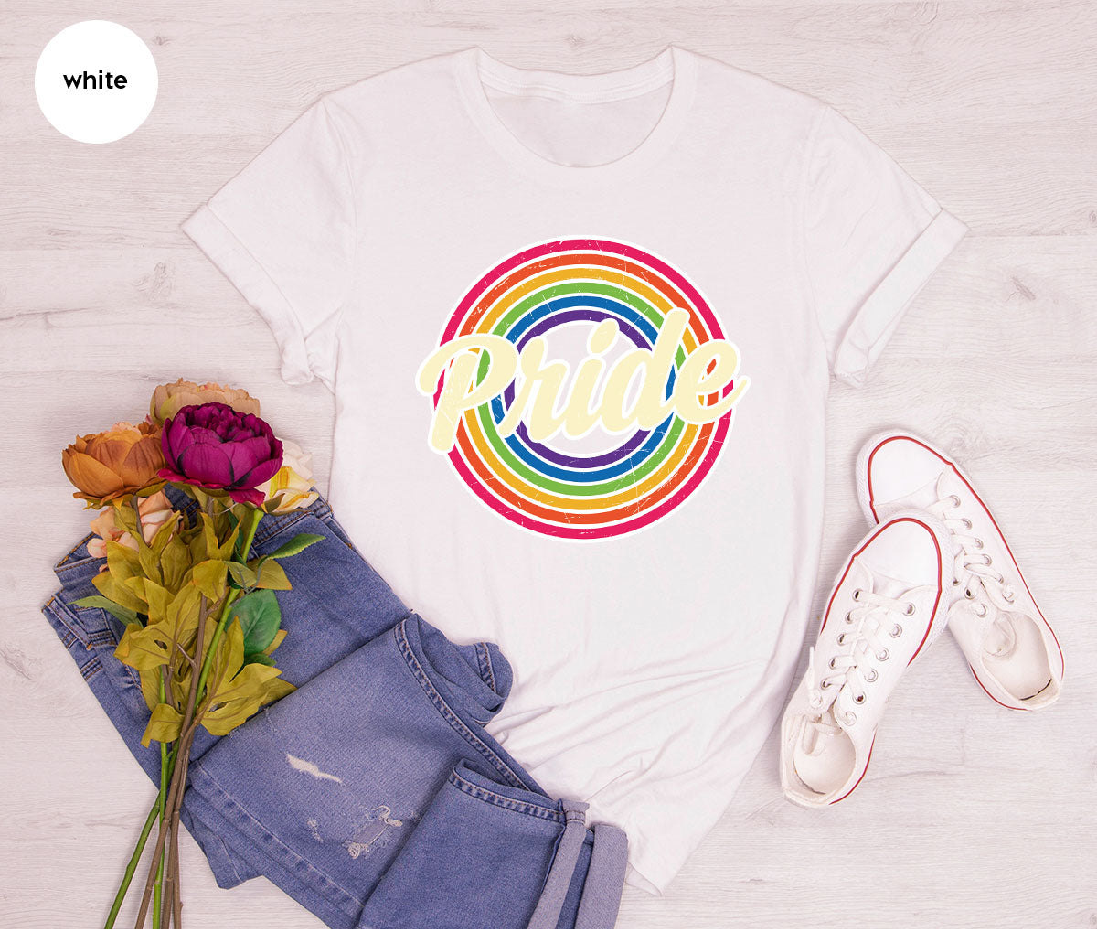 Pride Shirt, LGBT T-Shirt, Tee, Rainbow Graphic product image 115