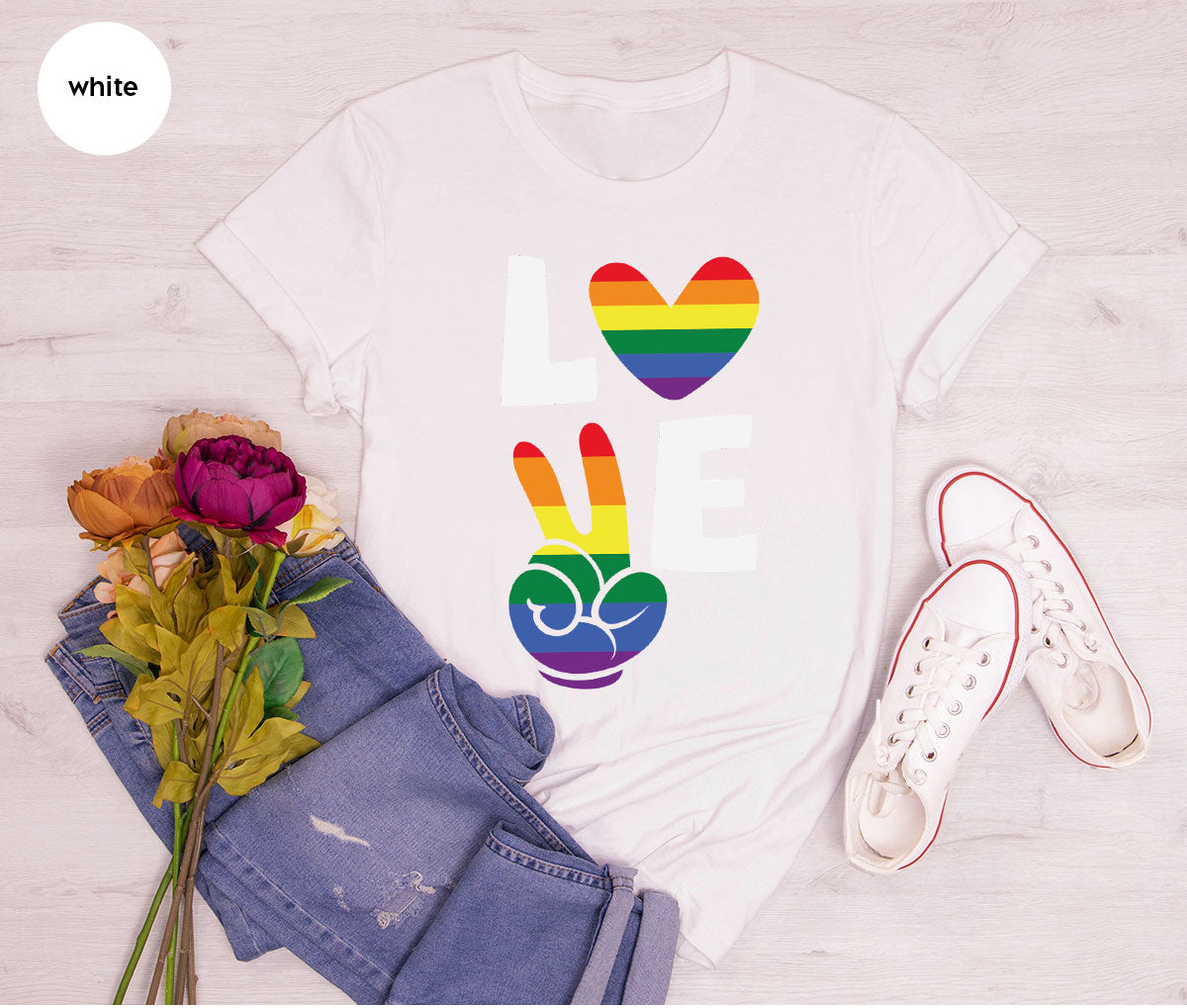 LGBT Love Shirt, Rainbow Glory T-Shirt, Pride Tee product image 118