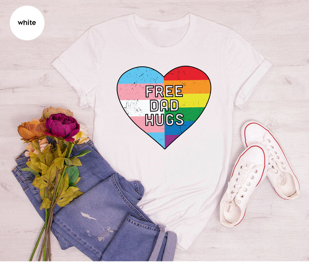 Free Dad Hugs Shirt, LGBT Pride T-Shirt product image 118
