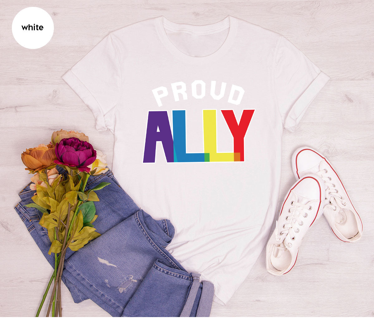 Proud Ally Shirt, LGBT T-Shirt, Tee product image 118