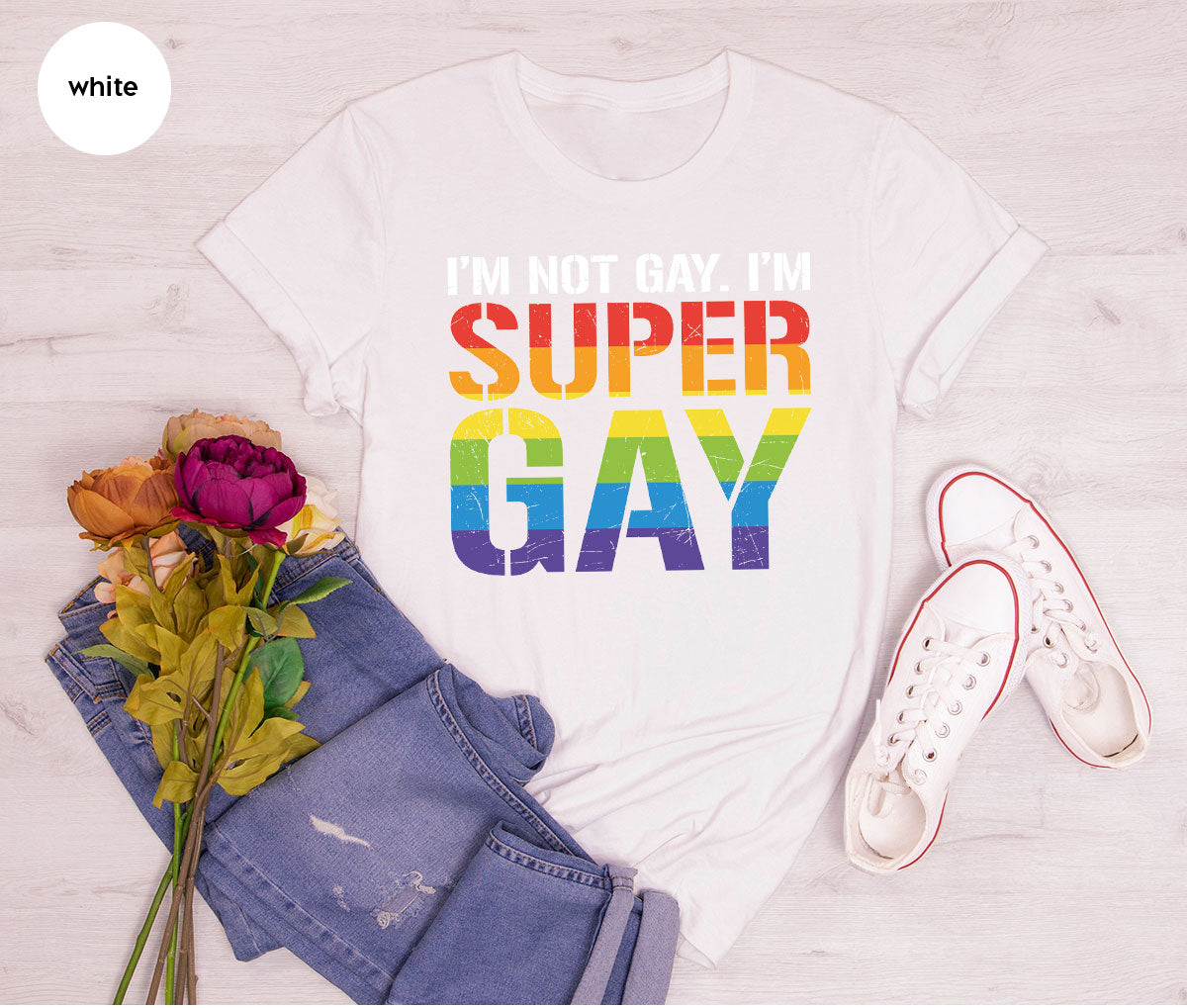 Super Gay Shirt, LGBT Power T-Shirt, Tee product image 112