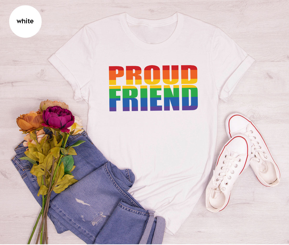 LGBT Friendship Shirt, Proud Friend T-Shirt, Gift Tee product image 116