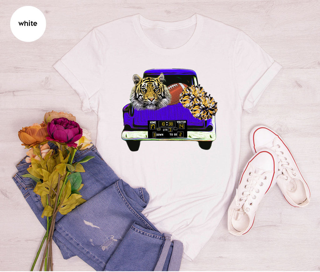 Football Truck Shirt, Tiger Graphic Tees, Mom TShirt, Gifts product image 151