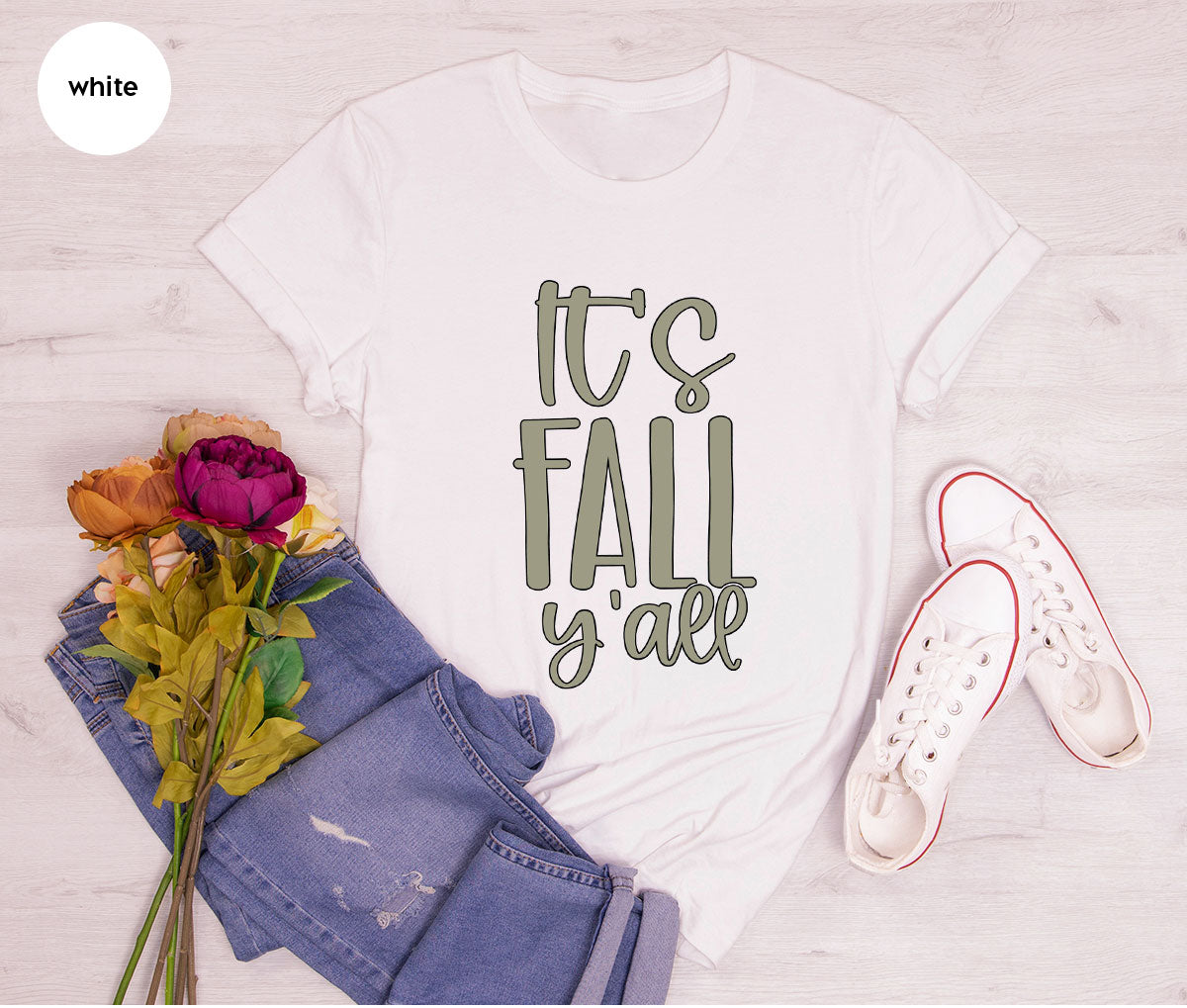 Fall Crewneck Sweatshirt, Its Yall T-Shirt, Gifts, for Her product image 197
