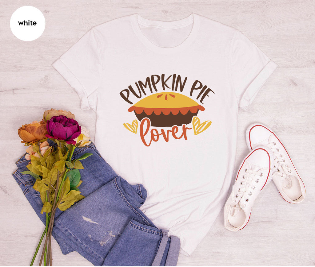 Kids Thanksgiving Shirts, Pumpkin Pie Graphic Tees, Gift product image 146