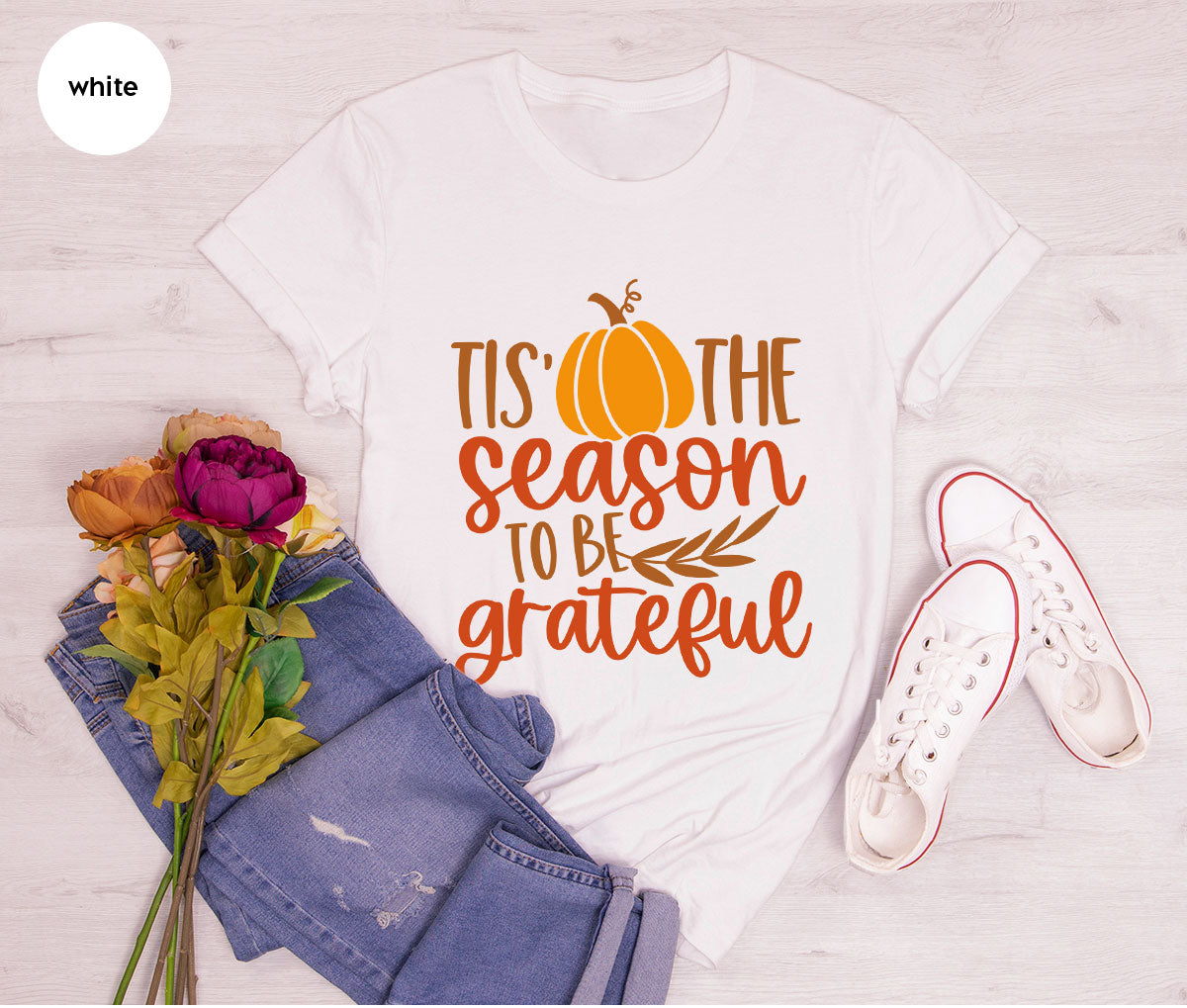 Fall T-Shirt, Autumn Crewneck Sweatshirt, Thanksgiving product image 197
