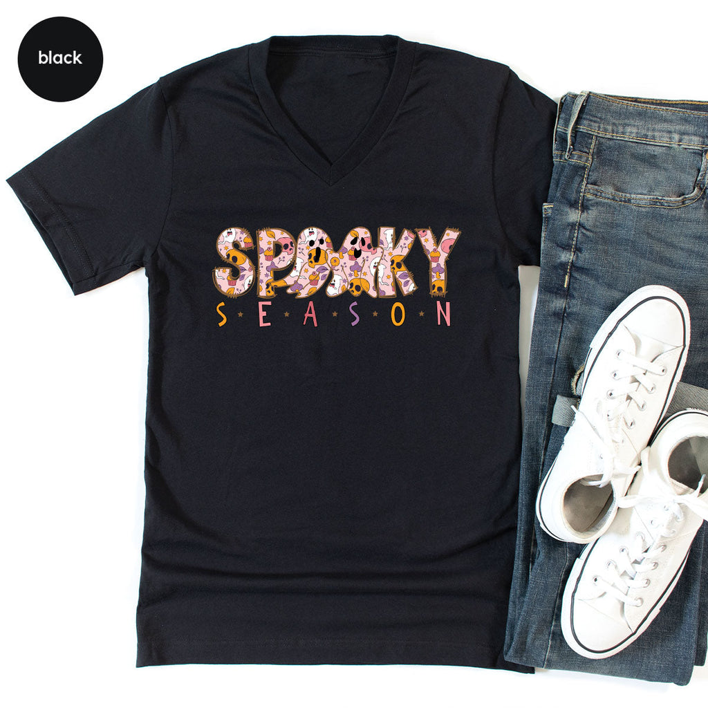 Ghost Graphic Tees, Cute Kid Halloween Shirt, Spooky product image 161