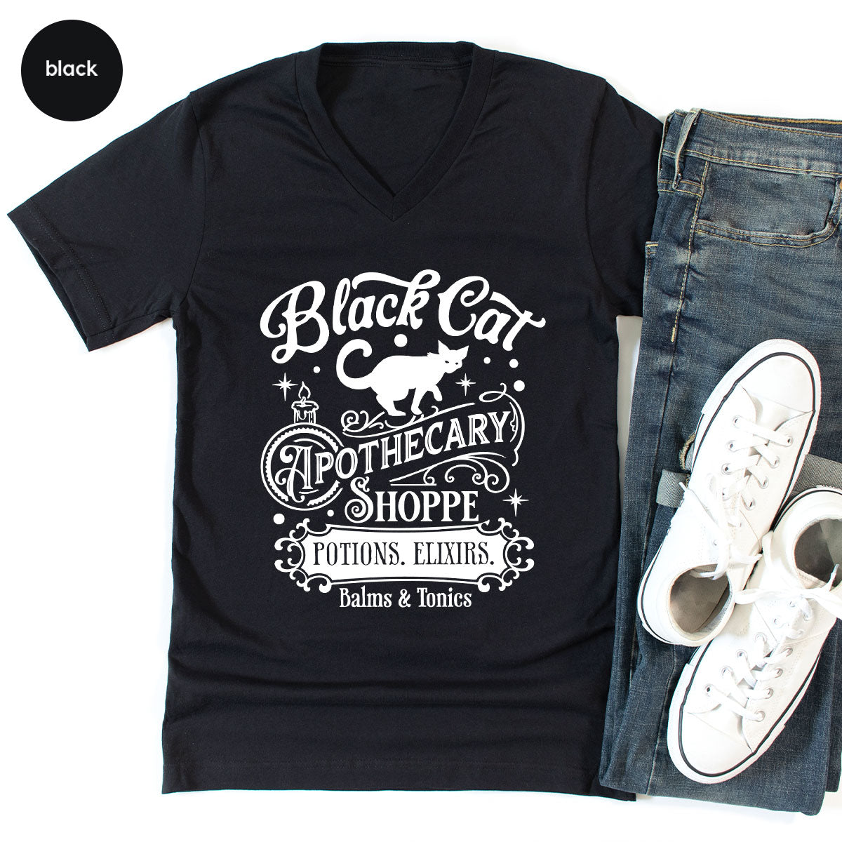 Halloween Party T-Shirt, Spooky Sweatshirt, Gifts, Cat product image 82