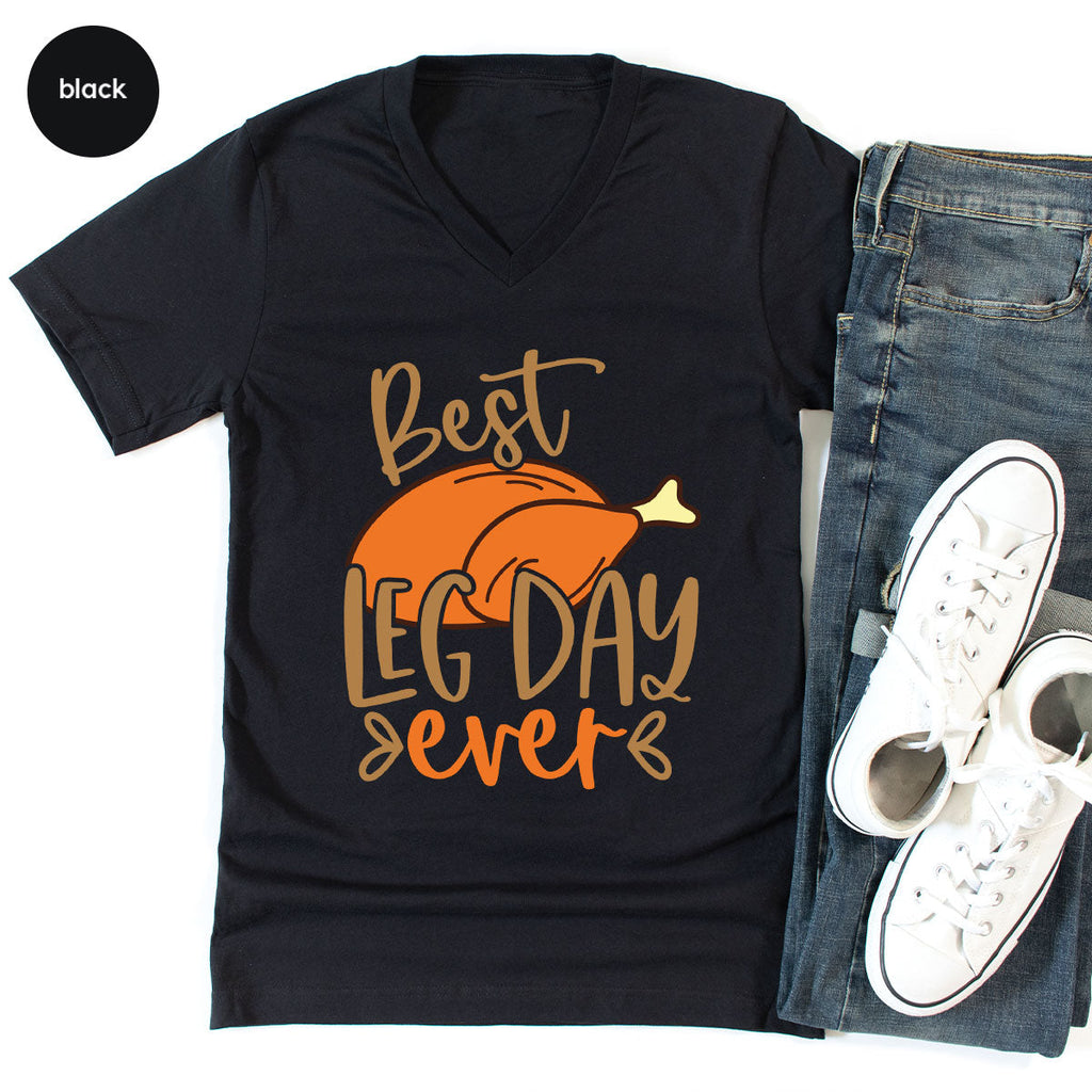 Funny Thanksgiving Shirts, Turkey Graphic Tees, Fall product image 105