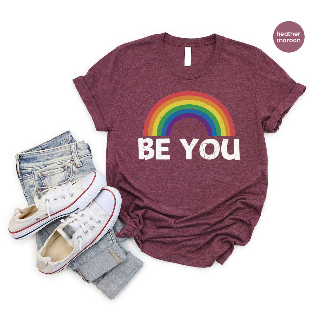 Rainbow T-Shirt, Be You Shirt, LGBT Pride product image 98