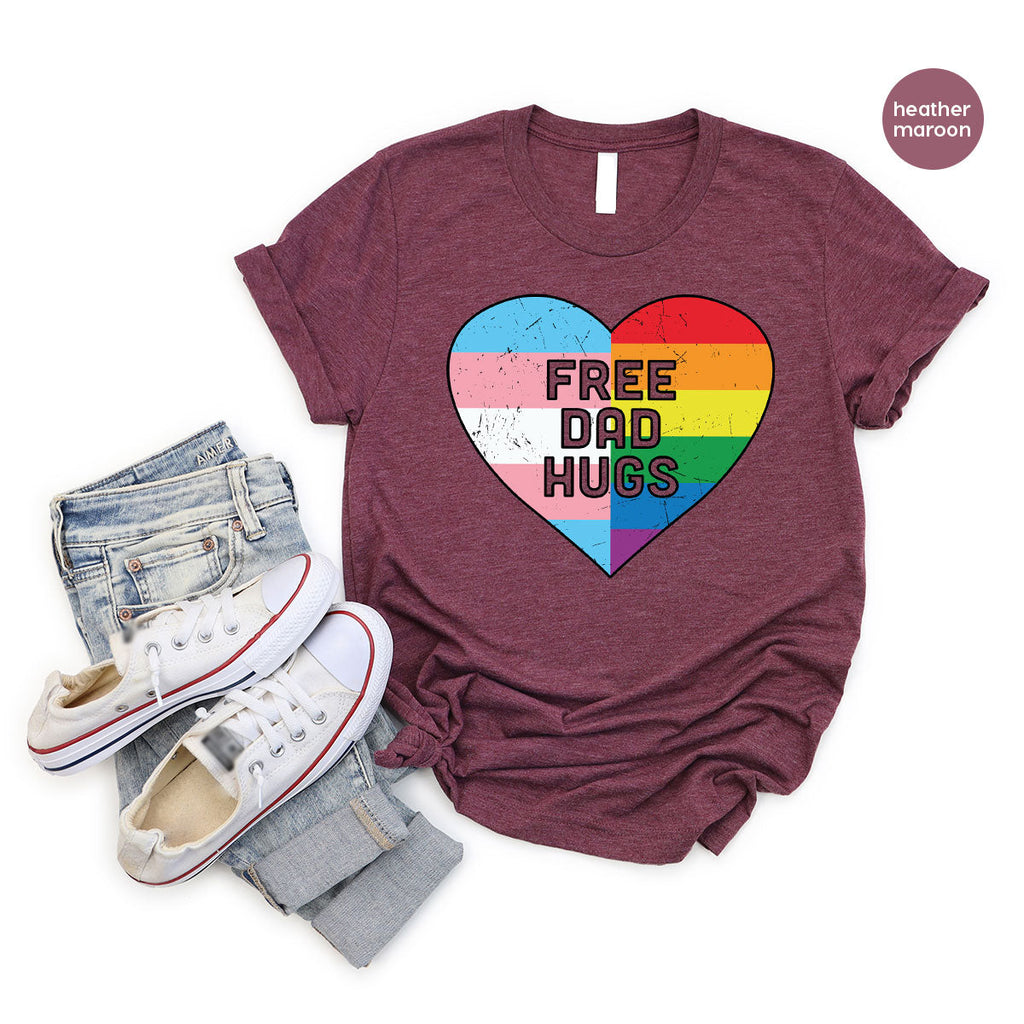 Free Dad Hugs Shirt, LGBT Pride T-Shirt product image 104