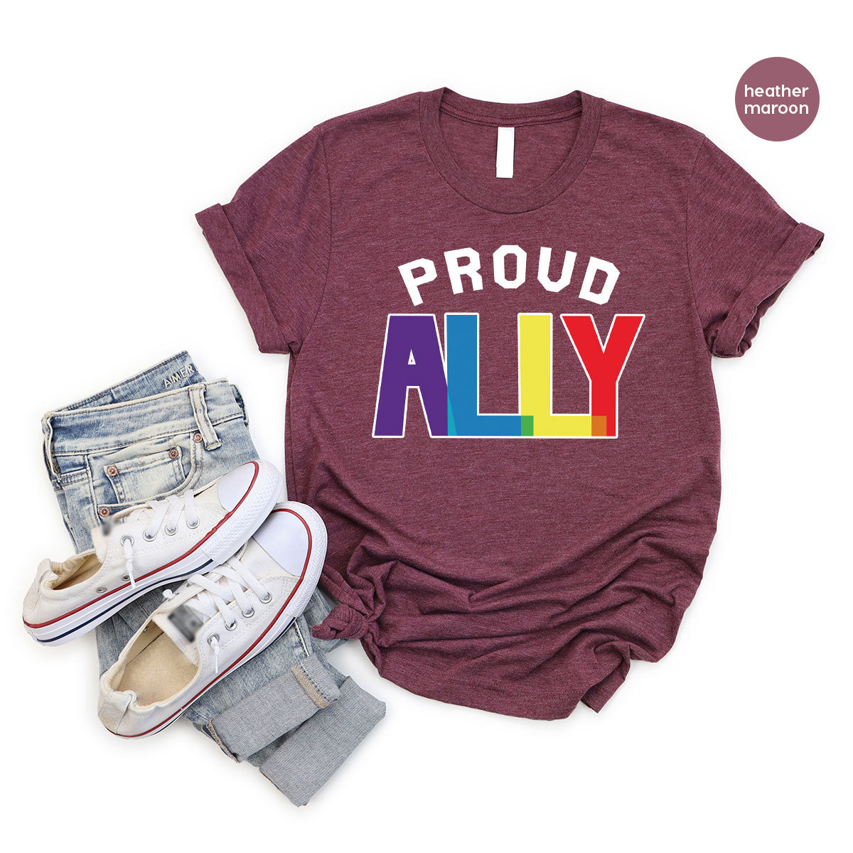 Proud Ally Shirt, LGBT T-Shirt, Tee product image 104