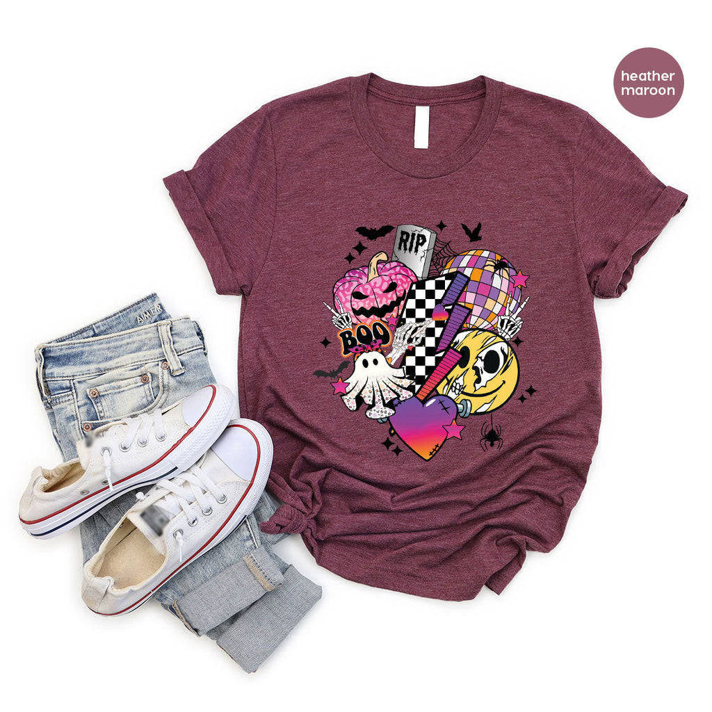 Halloween Shirt, Gifts, Spooky Season Pumpkin Graphic Tees product image 158