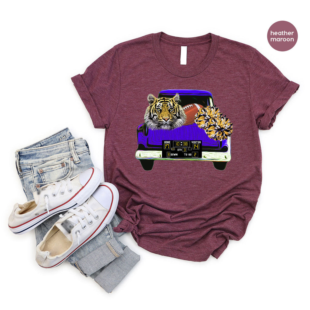 Football Truck Shirt, Tiger Graphic Tees, Mom TShirt, Gifts product image 134