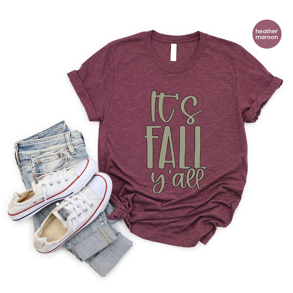 Fall Crewneck Sweatshirt, Its Yall T-Shirt, Gifts, for Her product image 180
