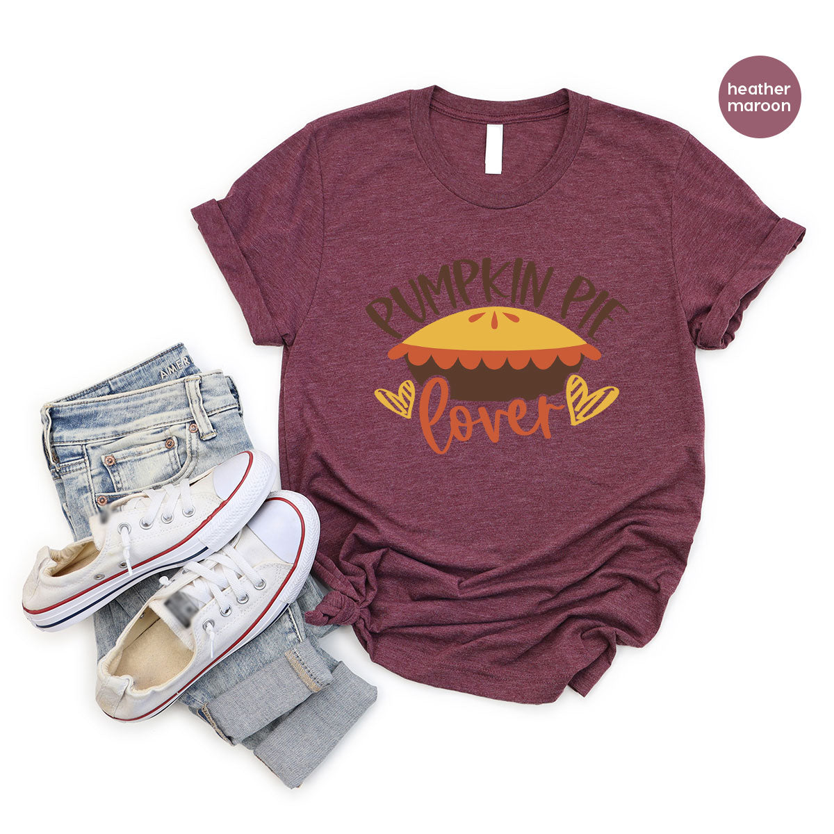 Kids Thanksgiving Shirts, Pumpkin Pie Graphic Tees, Gift product image 129