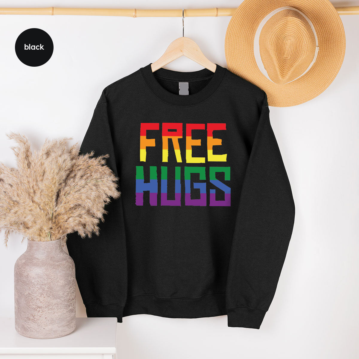 Cute LGBT Shirt, Free Hugs T-Shirt, Lovely Pride for product image 111