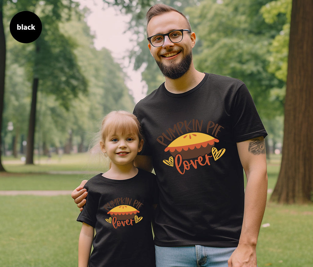 Kids Thanksgiving Shirts, Pumpkin Pie Graphic Tees, Gift product image 140