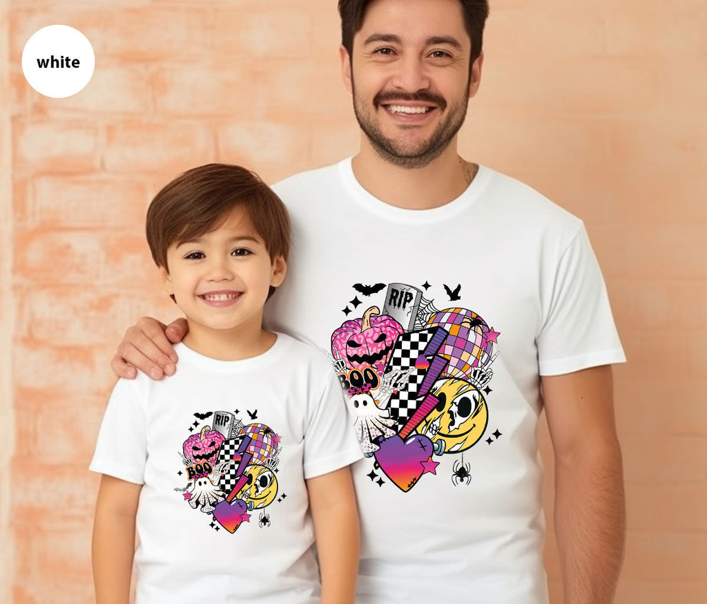 Retro Halloween Shirt, Spooky Pumpkin Cool Checkered Outfit product image 169