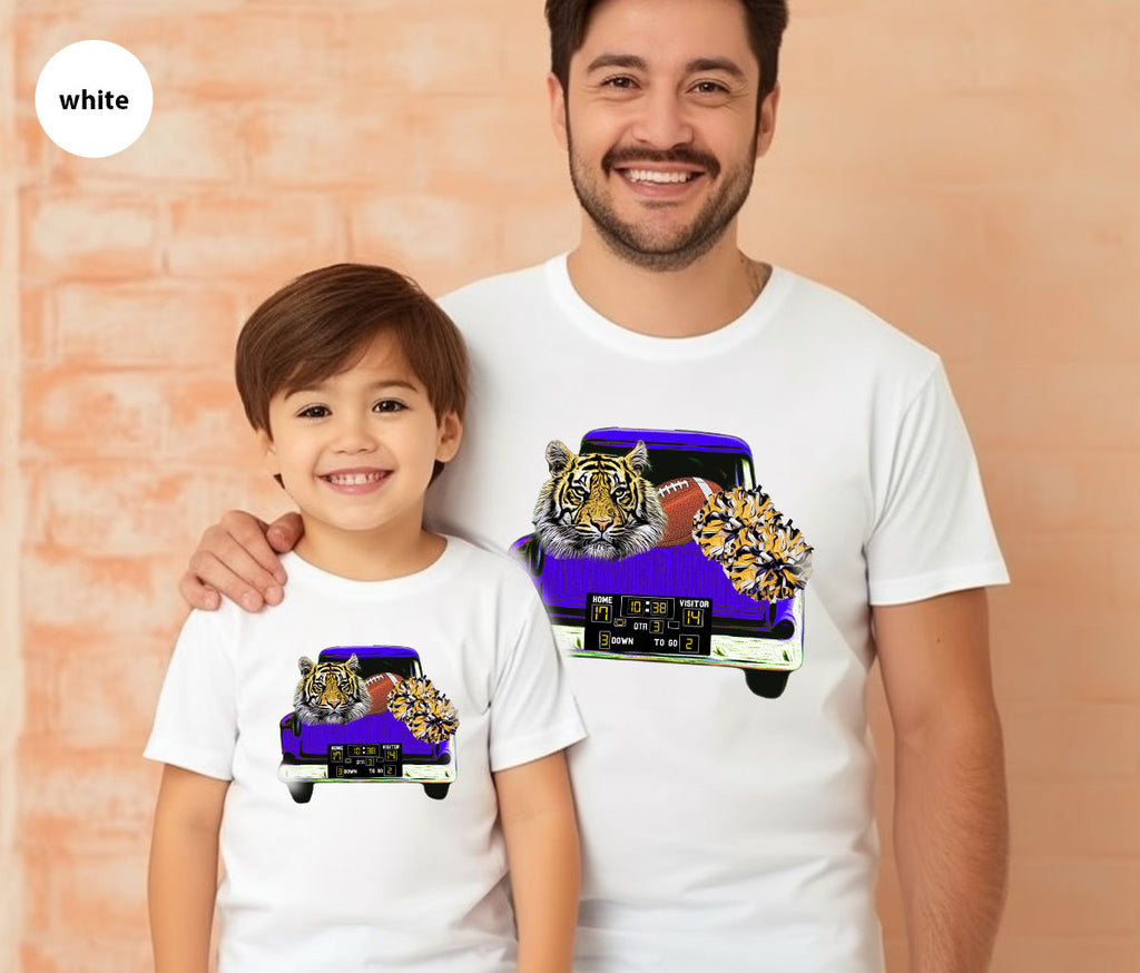 Football Truck Shirt, Tiger Graphic Tees, Mom TShirt, Gifts product image 146
