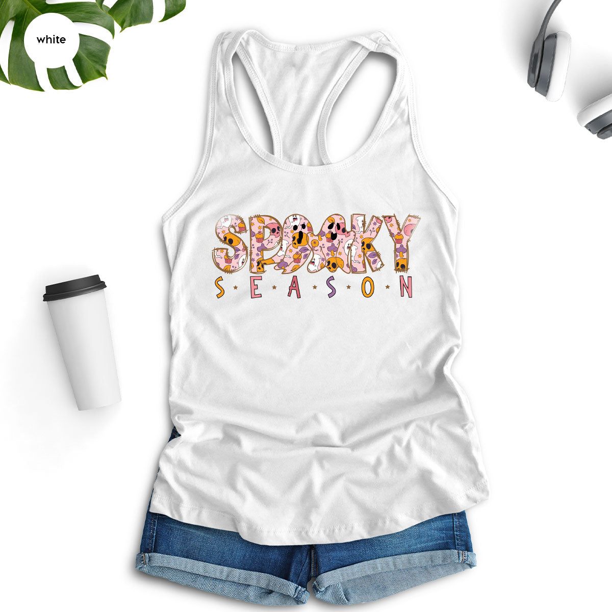 Ghost Graphic Tees, Cute Kid Halloween Shirt, Spooky product image 9