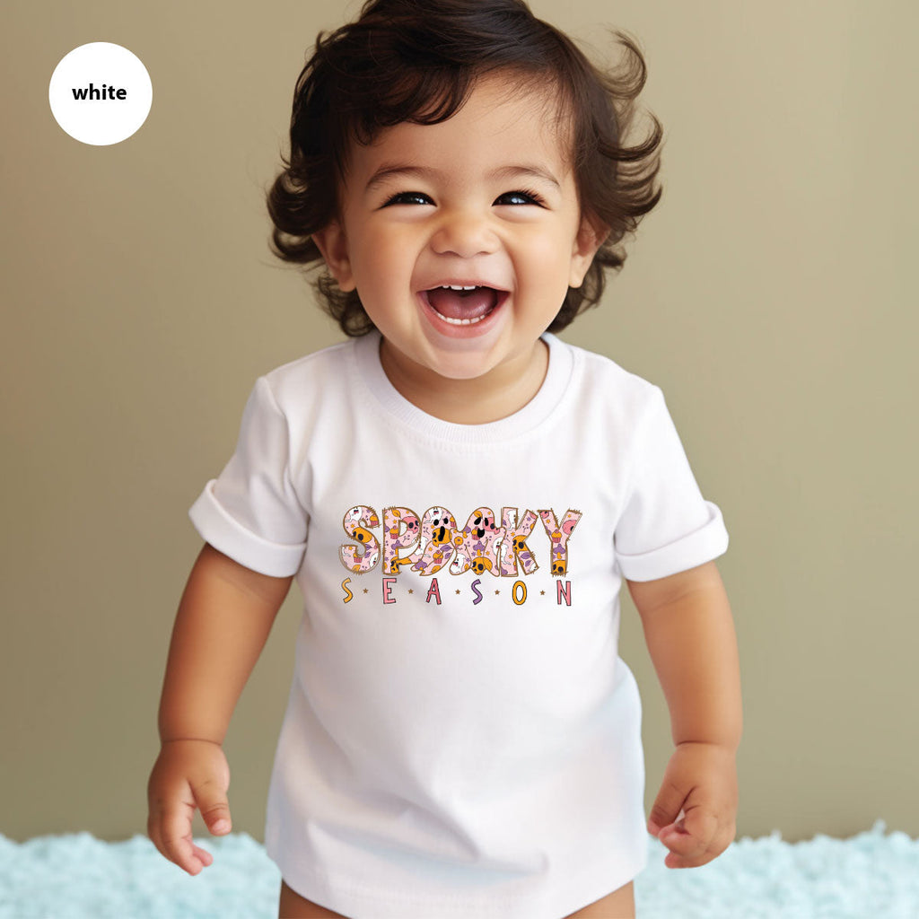 Ghost Graphic Tees, Cute Kid Halloween Shirt, Spooky product image 170