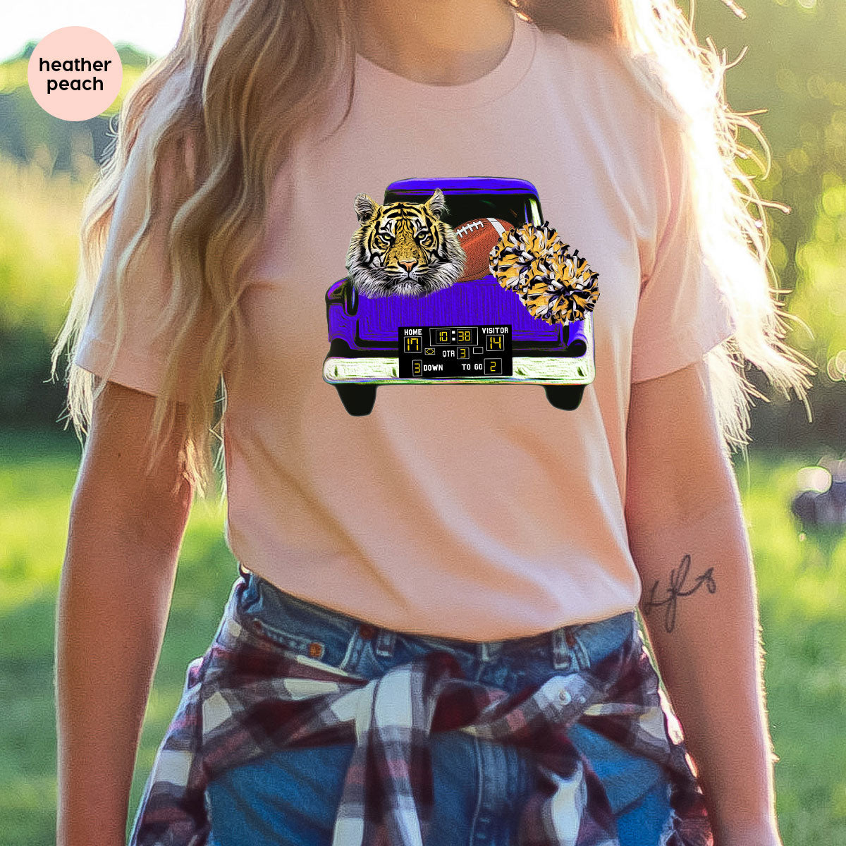 Football Truck Shirt, Tiger Graphic Tees, Mom TShirt, Gifts product image 138