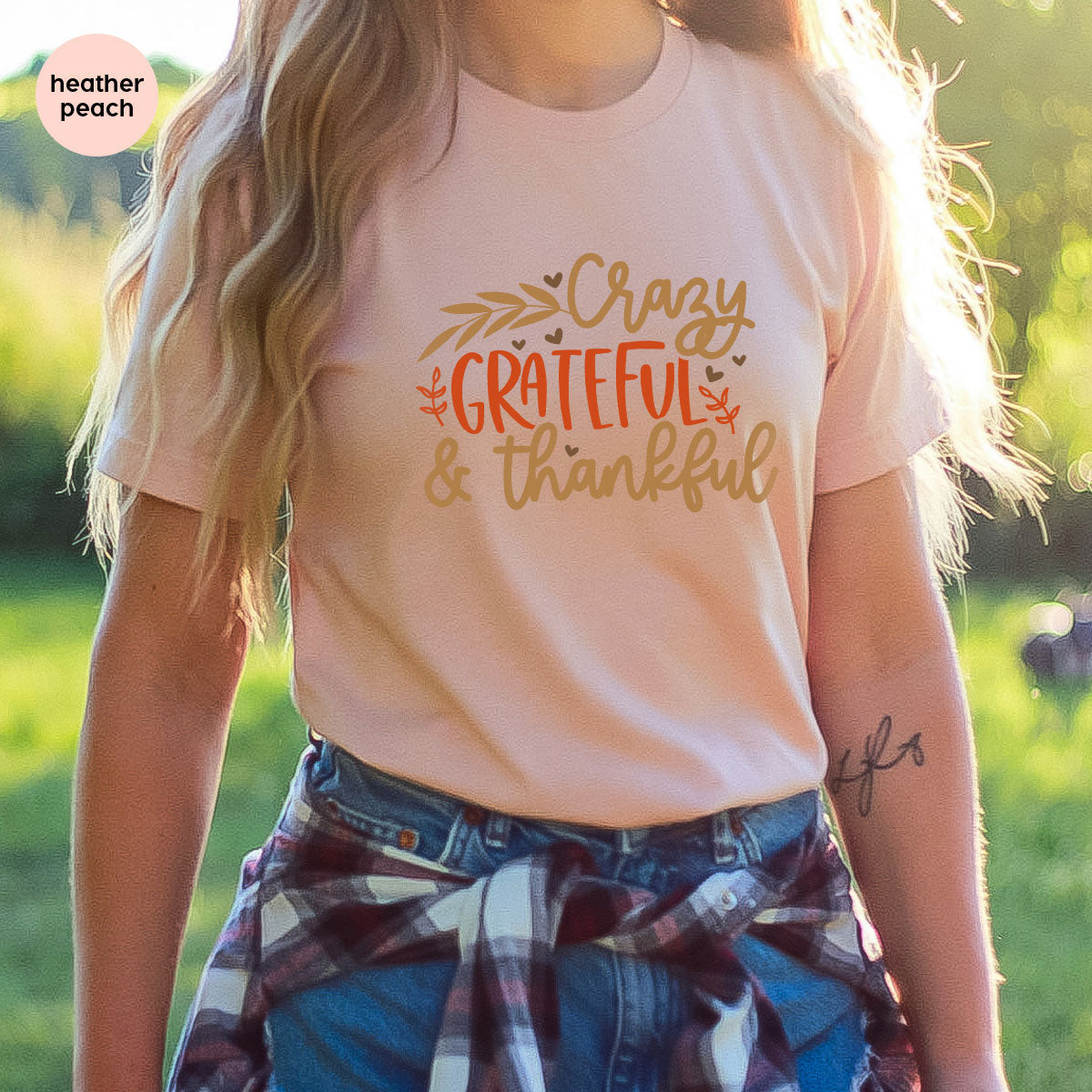 Funny Fall T Shirt, Gift for Her, Crazy Grateful Thankful product image 138