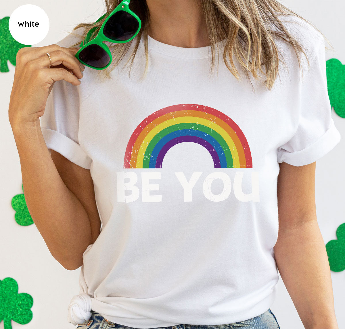 Rainbow T-Shirt, Be You Shirt, LGBT Pride product image 109