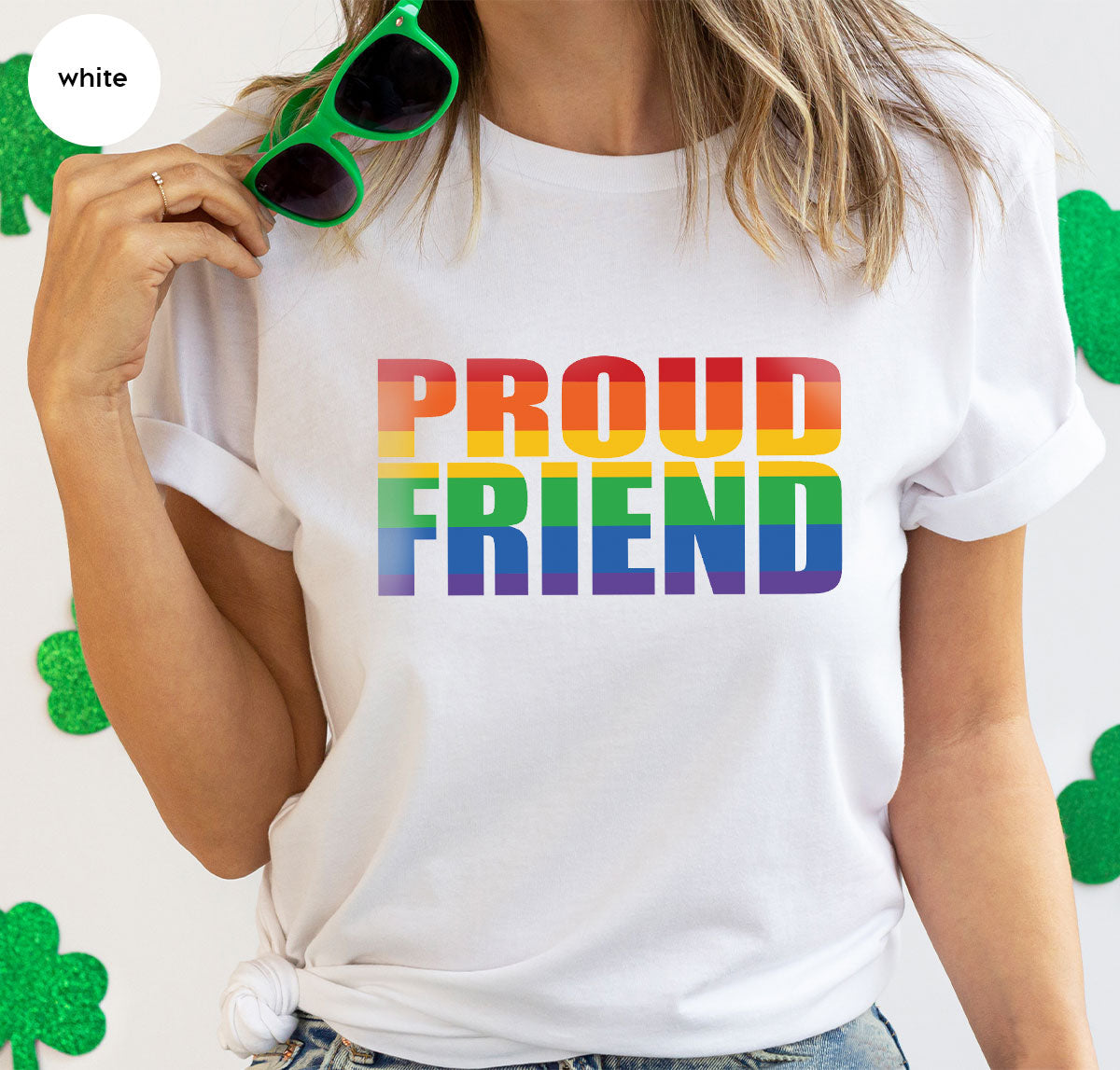 LGBT Friendship Shirt, Proud Friend T-Shirt, Gift Tee product image 113