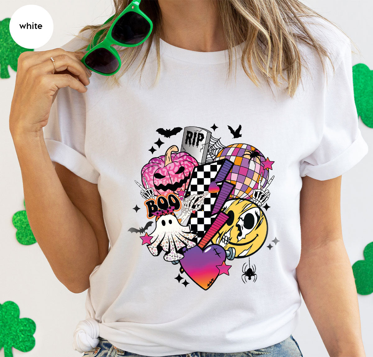 Halloween Shirt, Gifts, Spooky Season Pumpkin Graphic Tees product image 171