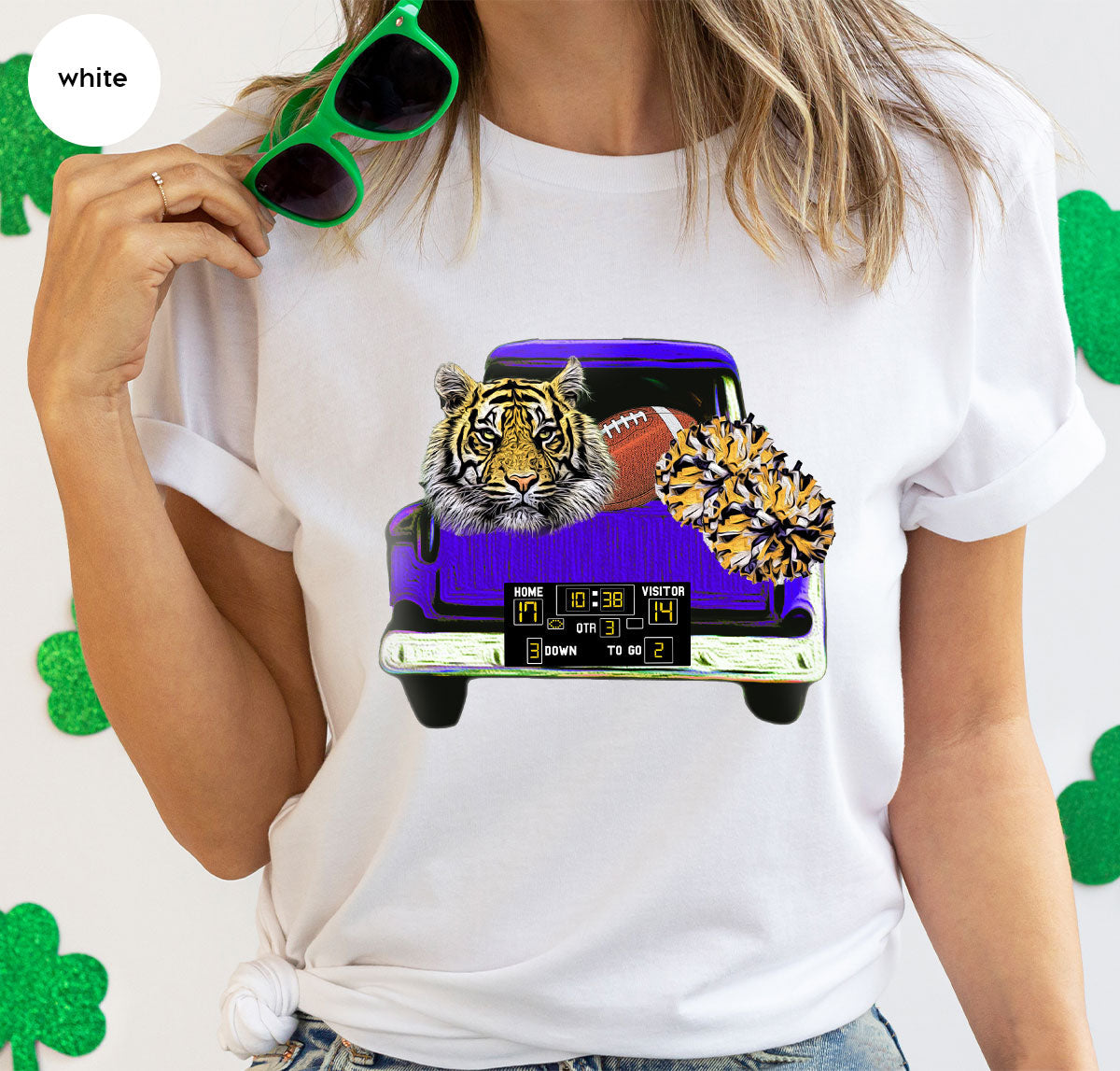 Football Truck Shirt, Tiger Graphic Tees, Mom TShirt, Gifts product image 148