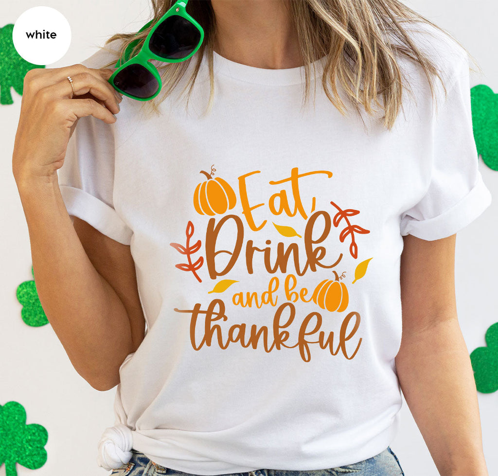 Cute Pumpkin T-Shirt, Fall Graphic Tees, Thankful Gifts product image 155