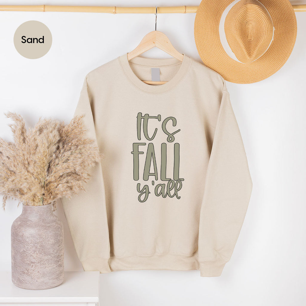 Fall Crewneck Sweatshirt, Its Yall T-Shirt, Gifts, for Her product image 193
