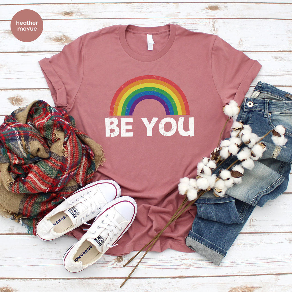 Rainbow T-Shirt, Be You Shirt, LGBT Pride product image 99