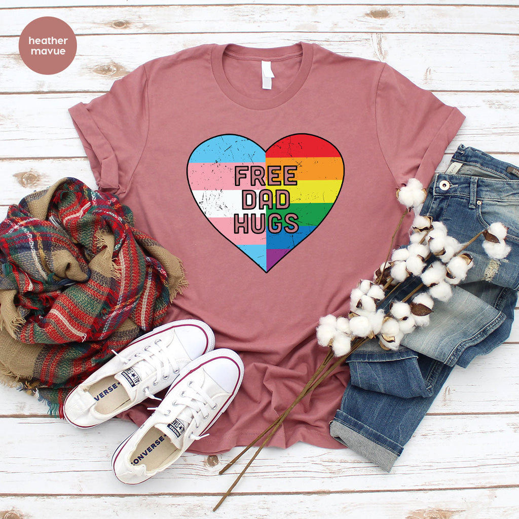 Free Dad Hugs Shirt, LGBT Pride T-Shirt product image 105