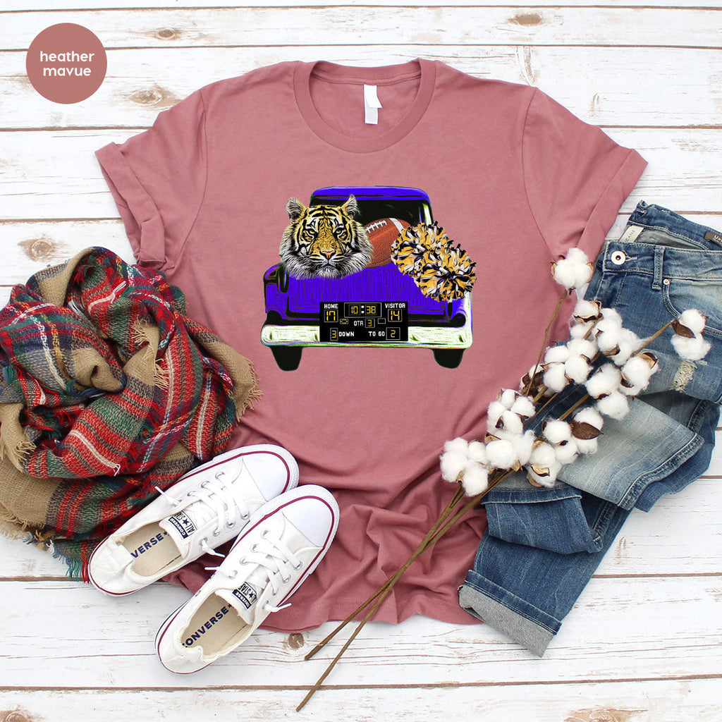 Football Truck Shirt, Tiger Graphic Tees, Mom TShirt, Gifts product image 135